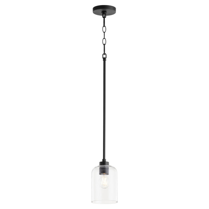 Myhouse Lighting Quorum - 3374-59 - One Light Pendant - Tribute - Matte Black