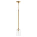 Myhouse Lighting Quorum - 3374-80 - One Light Pendant - Tribute - Aged Brass