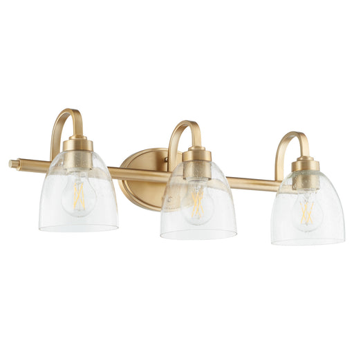 Myhouse Lighting Quorum - 5060-3-280 - Three Light Vanity - Reyes - Aged Brass