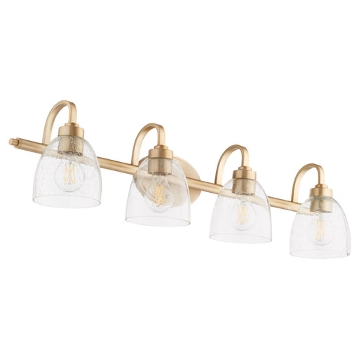 Myhouse Lighting Quorum - 5060-4-280 - Four Light Vanity - Reyes - Aged Brass