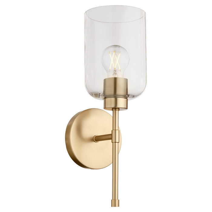 Myhouse Lighting Quorum - 5374-1-80 - One Light Wall Mount - Tribute - Aged Brass