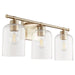 Myhouse Lighting Quorum - 5374-3-80 - Three Light Vanity - Tribute - Aged Brass