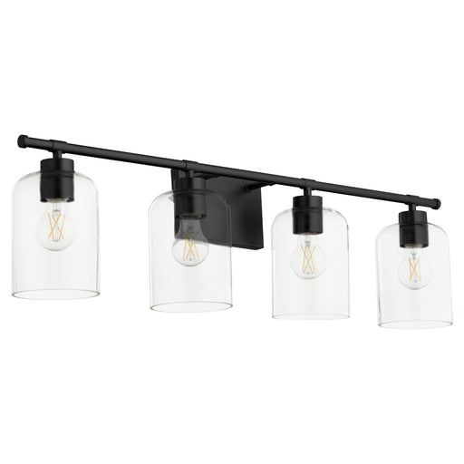 Myhouse Lighting Quorum - 5374-4-59 - Four Light Vanity - Tribute - Matte Black