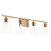 Myhouse Lighting Quorum - 5374-4-80 - Four Light Vanity - Tribute - Aged Brass