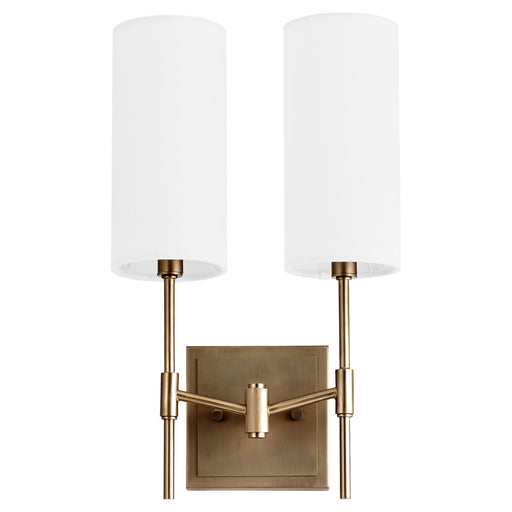 Myhouse Lighting Quorum - 563-2-81 - Two Light Wall Mount - Hamilton - Dark Brass