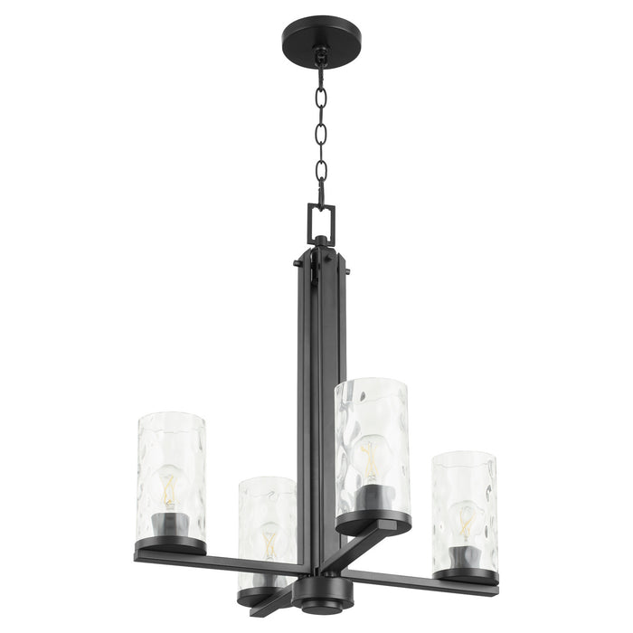 Myhouse Lighting Quorum - 6111-4-59 - Four Light Chandelier - Steinway - Matte Black