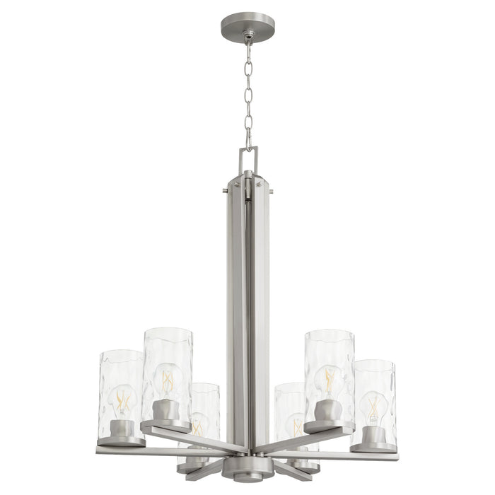 Myhouse Lighting Quorum - 6111-6-65 - Six Light Chandelier - Steinway - Satin Nickel