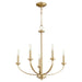 Myhouse Lighting Quorum - 6160-5-80 - Five Light Chandelier - Reyes - Aged Brass