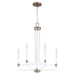 Myhouse Lighting Quorum - 633-5-0881 - Five Light Chandelier - Davies - Studio White w/ Dark Brass