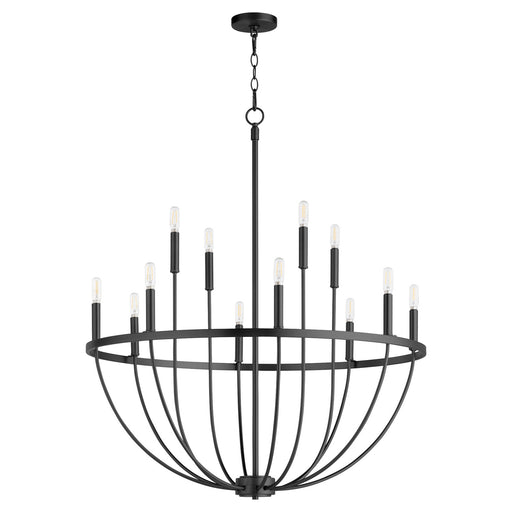 Myhouse Lighting Quorum - 6374-12-59 - 12 Light Chandelier - Tribute - Matte Black