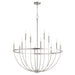 Myhouse Lighting Quorum - 6374-12-65 - 12 Light Chandelier - Tribute - Satin Nickel