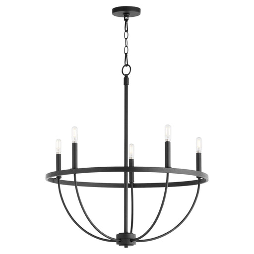 Myhouse Lighting Quorum - 6374-5-59 - Five Light Chandelier - Tribute - Matte Black