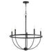 Myhouse Lighting Quorum - 6374-5-59 - Five Light Chandelier - Tribute - Matte Black