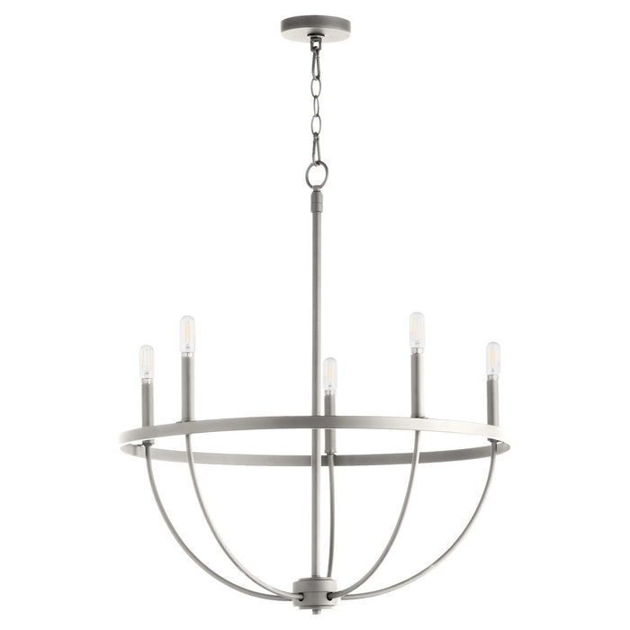 Myhouse Lighting Quorum - 6374-5-65 - Five Light Chandelier - Tribute - Satin Nickel