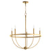 Myhouse Lighting Quorum - 6374-5-80 - Five Light Chandelier - Tribute - Aged Brass