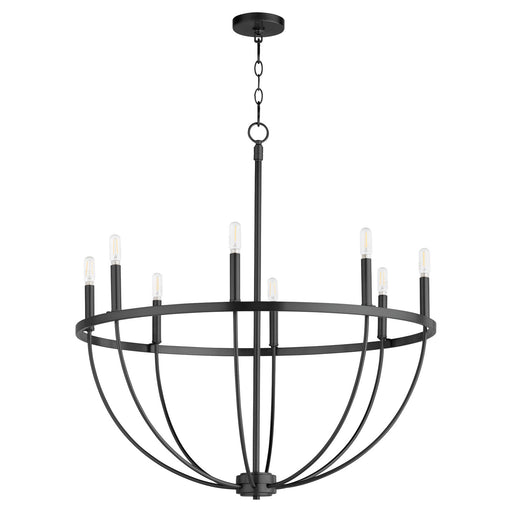 Myhouse Lighting Quorum - 6374-8-59 - Eight Light Chandelier - Tribute - Matte Black