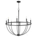 Myhouse Lighting Quorum - 6374-8-59 - Eight Light Chandelier - Tribute - Matte Black