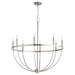 Myhouse Lighting Quorum - 6374-8-65 - Eight Light Chandelier - Tribute - Satin Nickel