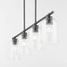 Myhouse Lighting Quorum - 6574-4-59 - Four Light Linear Chandelier - Tribute - Matte Black