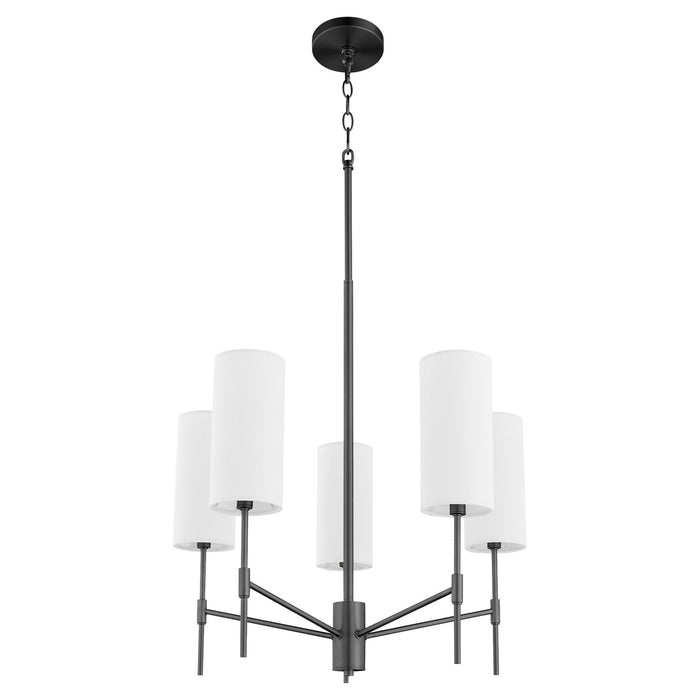 Myhouse Lighting Quorum - 663-5-59 - Five Light Chandelier - Hamilton - Matte Black