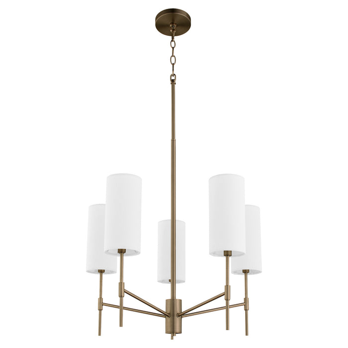 Myhouse Lighting Quorum - 663-5-81 - Five Light Chandelier - Hamilton - Dark Brass