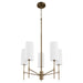 Myhouse Lighting Quorum - 663-5-81 - Five Light Chandelier - Hamilton - Dark Brass