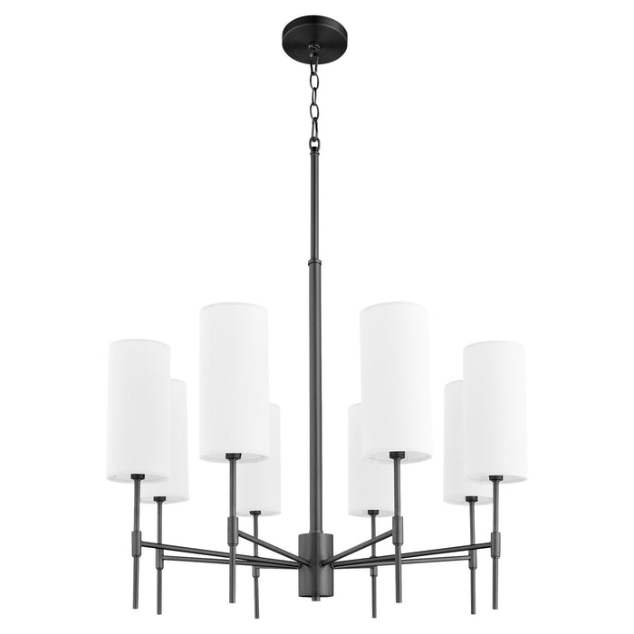 Myhouse Lighting Quorum - 663-8-59 - Eight Light Chandelier - Hamilton - Matte Black