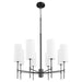 Myhouse Lighting Quorum - 663-8-59 - Eight Light Chandelier - Hamilton - Matte Black