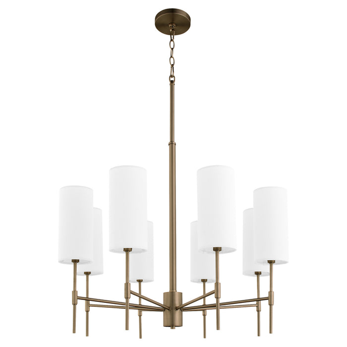 Myhouse Lighting Quorum - 663-8-81 - Eight Light Chandelier - Hamilton - Dark Brass