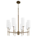 Myhouse Lighting Quorum - 663-8-81 - Eight Light Chandelier - Hamilton - Dark Brass