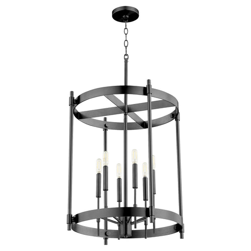 Myhouse Lighting Quorum - 863-6-59 - Six Light Entry - Hamilton - Matte Black