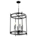 Myhouse Lighting Quorum - 863-6-59 - Six Light Entry - Hamilton - Matte Black