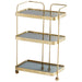 Myhouse Lighting Cyan - 10766 - Bar Cart - Antique Brass