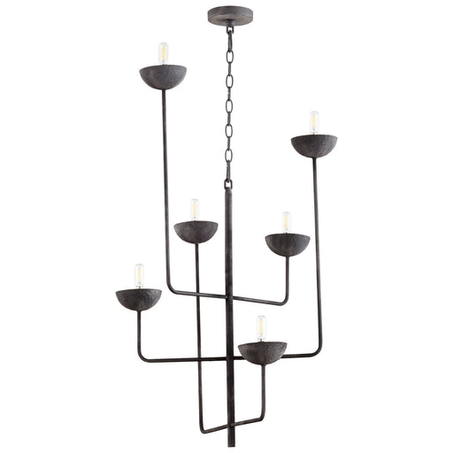 Myhouse Lighting Cyan - 10976 - Six Light Chandelier - Noir