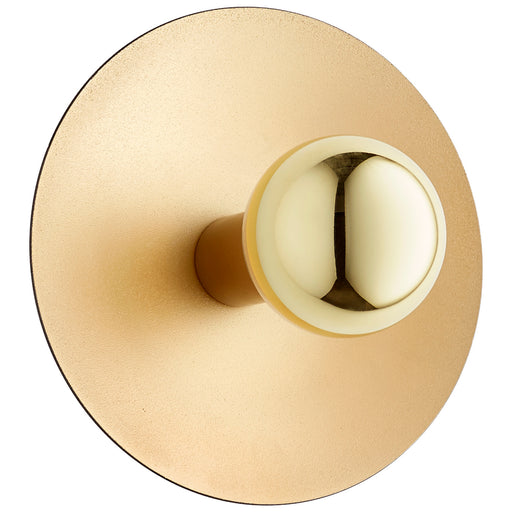 Myhouse Lighting Cyan - 10978 - One Light Wall Mount - Noir And Gold Leaf