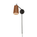 Myhouse Lighting Maxim - 10096WWDTN - LED Wall Sconce - Scout - Weathered Wood / Tan Leather