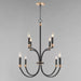 Myhouse Lighting Maxim - 11378BKAB - Eight Light Chandelier - Charlton - Black / Antique Brass