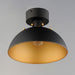 Myhouse Lighting Maxim - 12040ABBK - One Light Flush Mount - Dawn - Antique Brass / Black