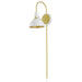 Myhouse Lighting Maxim - 12041WTSBR - One Light Wall Sconce - Dawn - White/Satin Brass