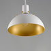 Myhouse Lighting Maxim - 12042WTSBR - One Light Pendant - Dawn - White/Satin Brass