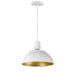 Myhouse Lighting Maxim - 12042WTSBR - One Light Pendant - Dawn - White/Satin Brass