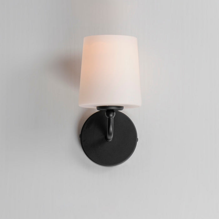 Myhouse Lighting Maxim - 12091SWBK - One Light Wall Sconce - Bristol - Black