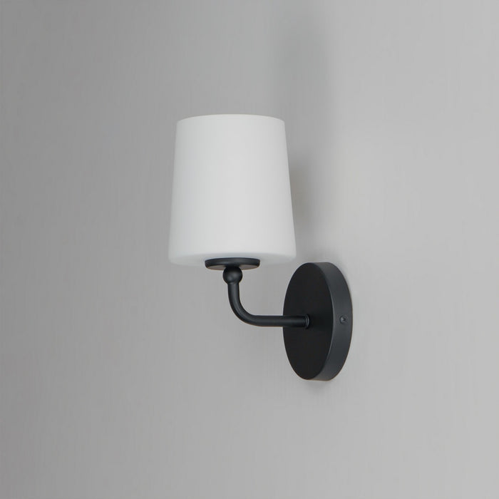 Myhouse Lighting Maxim - 12091SWBK - One Light Wall Sconce - Bristol - Black