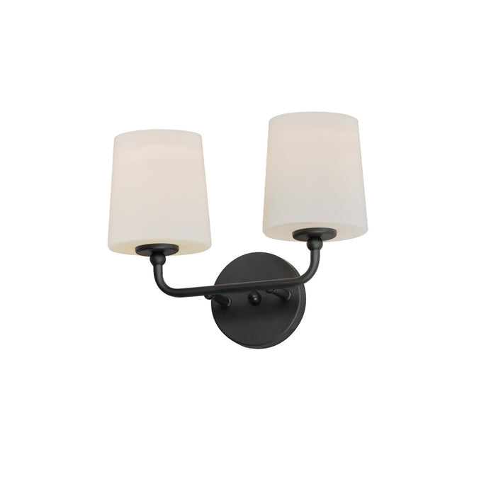 Myhouse Lighting Maxim - 12092SWBK - Two Light Wall Sconce - Bristol - Black