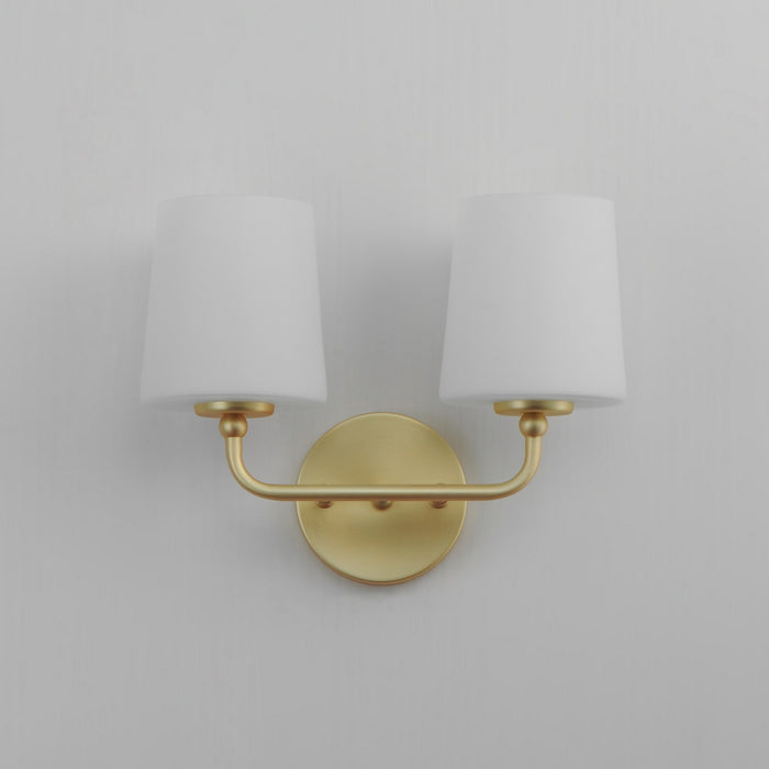 Myhouse Lighting Maxim - 12092SWSBR - Two Light Wall Sconce - Bristol - Satin Brass