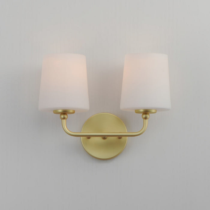 Myhouse Lighting Maxim - 12092SWSBR - Two Light Wall Sconce - Bristol - Satin Brass