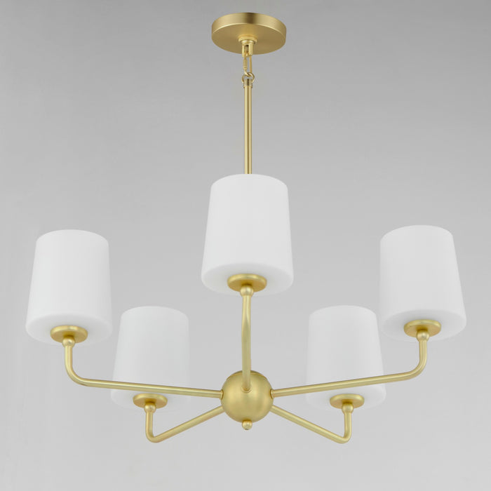 Myhouse Lighting Maxim - 12095SWSBR - Five Light Chandelier - Bristol - Satin Brass