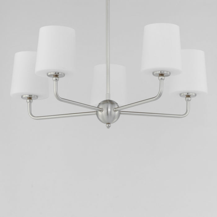 Myhouse Lighting Maxim - 12095SWSN - Five Light Chandelier - Bristol - Satin Nickel