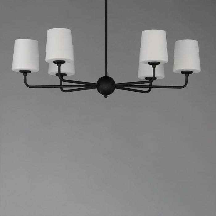 Myhouse Lighting Maxim - 12096SWAR - Six Light Chandelier - Bristol - Anthracite