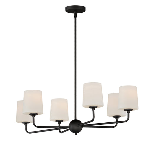 Myhouse Lighting Maxim - 12096SWAR - Six Light Chandelier - Bristol - Anthracite